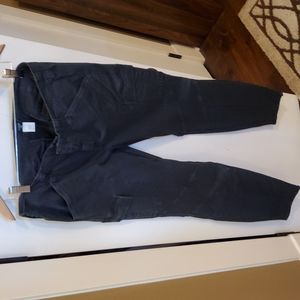 Ladies J. Crew Stretch Cargo Pants, Gray, Size 12